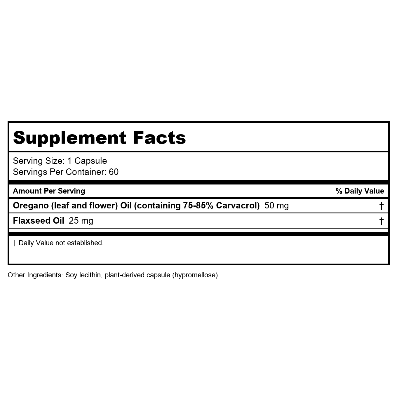 Nature's Way Oregano Oil 60 Vcaps
