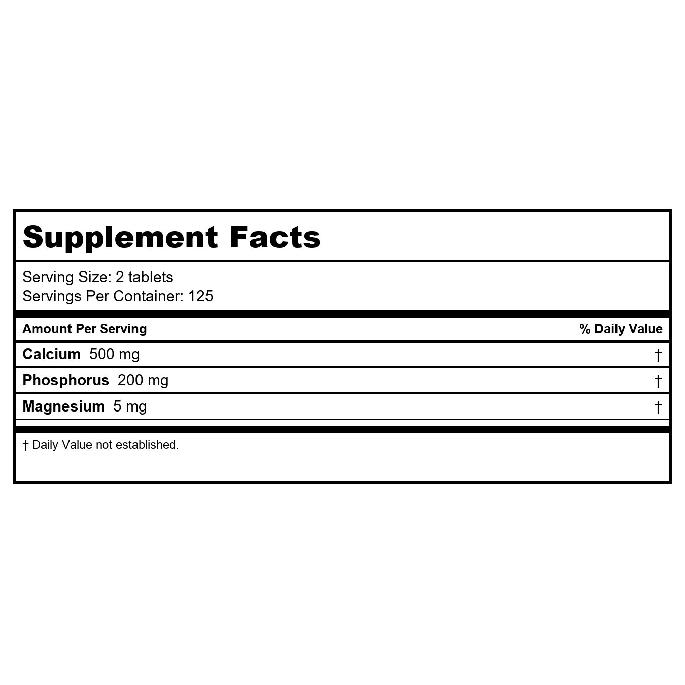 Kal Bone Meal 250 Tablets
