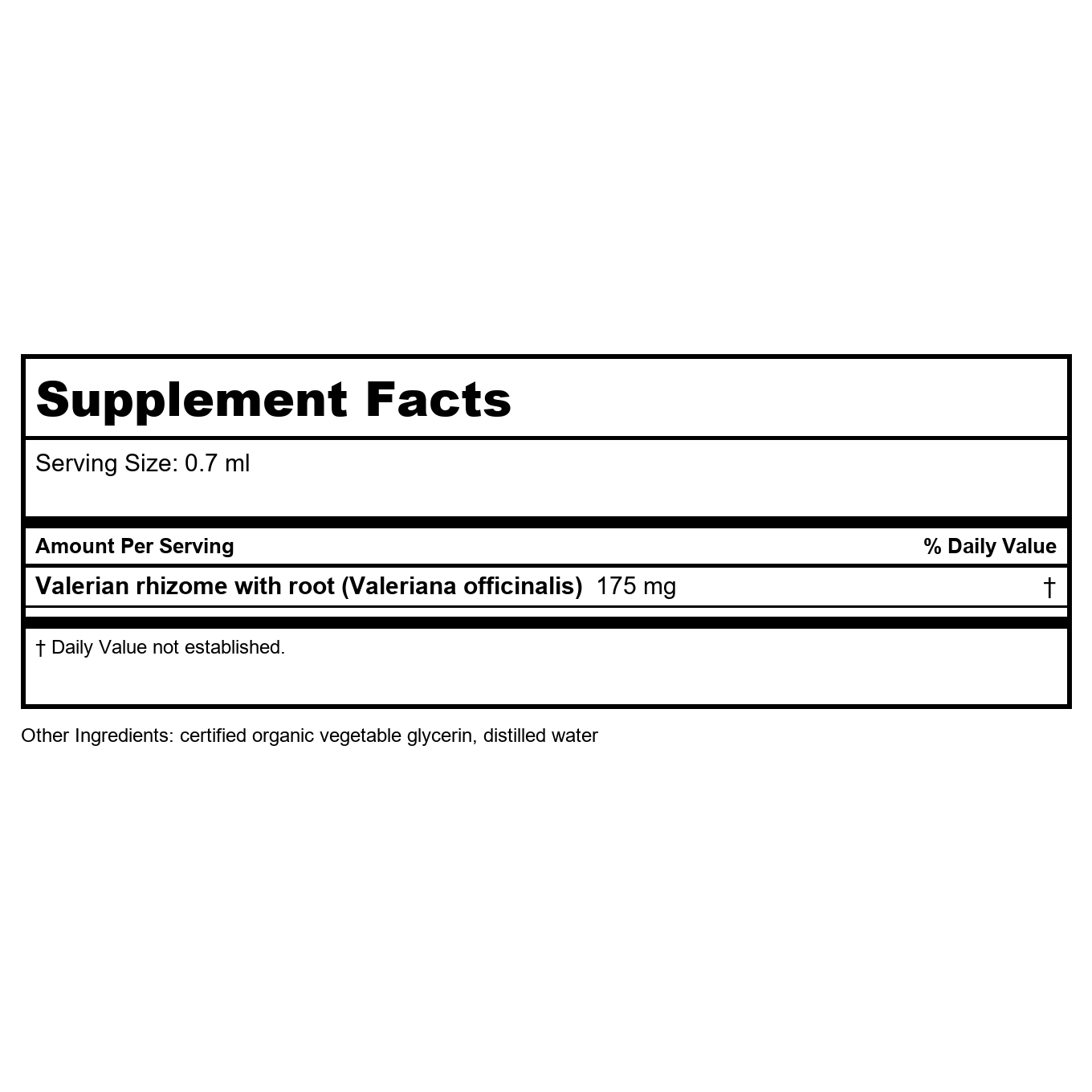Herb Pharm Valerian Alcohol Free 4oz
