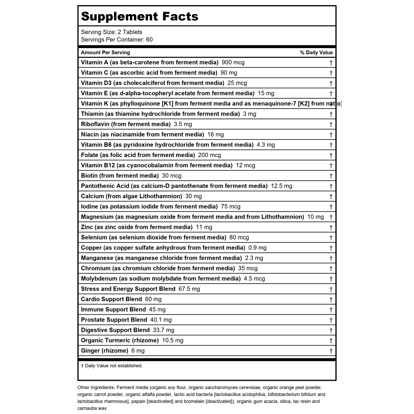New Chapter - Men's Advanced Multivitamin - 120 Vegetarian Tablets