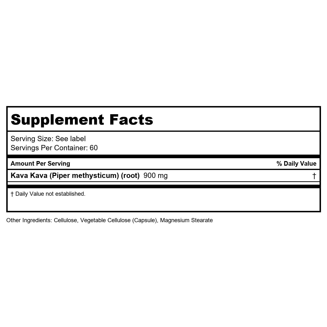 Natural Balance - Kava Kava 450 mg. - 60 Vegetarian Capsules