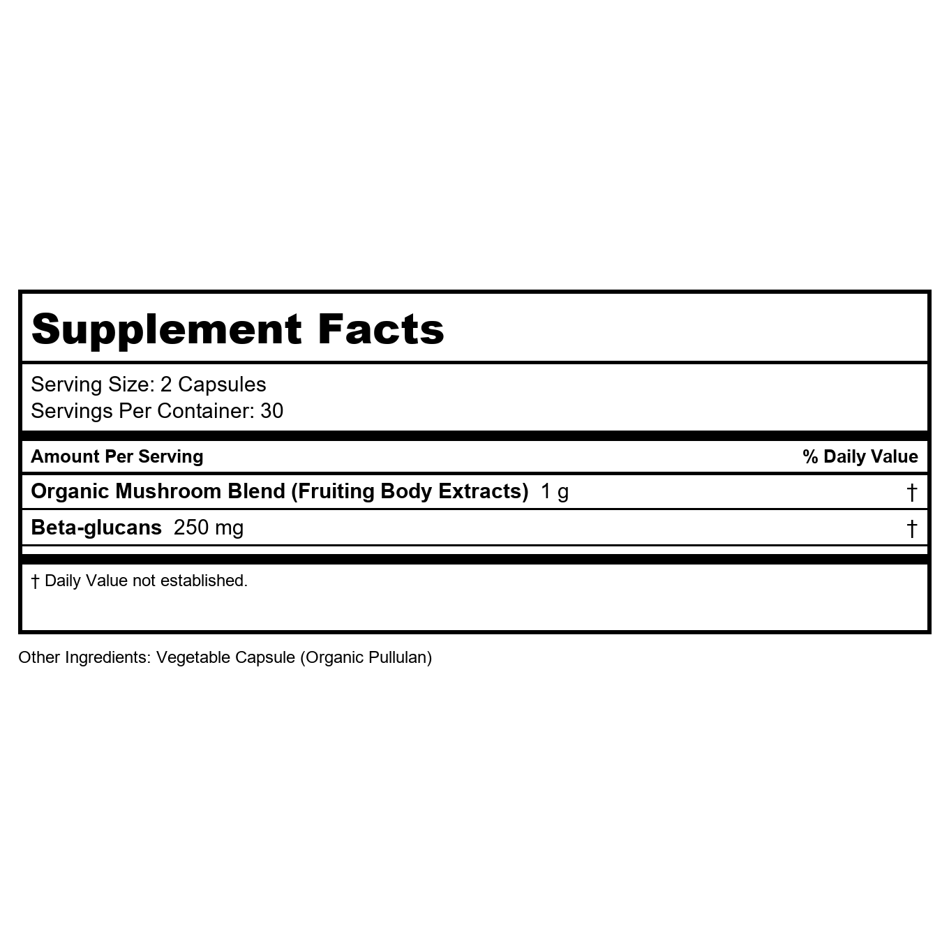 True Grace - Myco-Renew Fruiting Body Organic Mushroom Blend - 60 Vegan Capsules