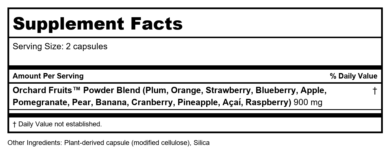 Nature's Way Orchard Fruits 60 Vcaps
