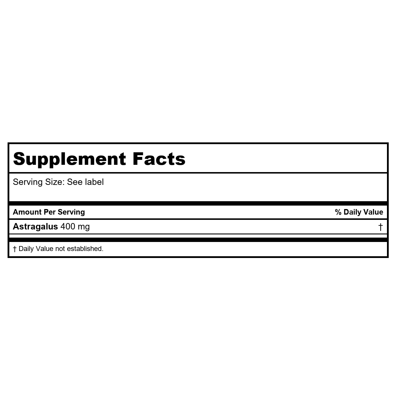 Solaray Astragalus 400mg 100 Vcaps - 2 Pack