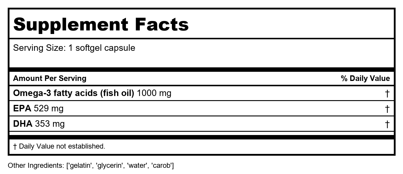 Biotics Research Biomega-500 90 Softgel Capsules