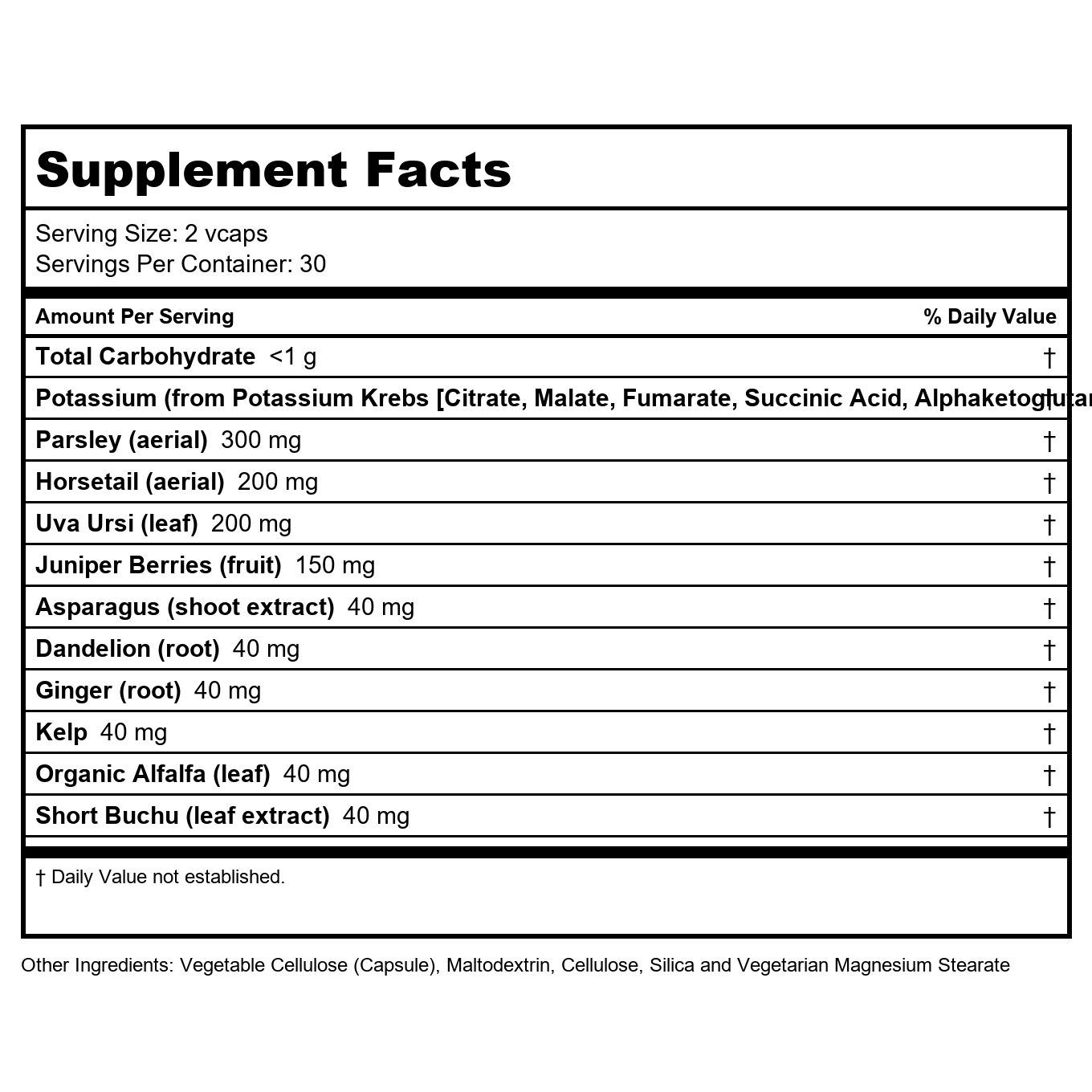 Natural Balance Water-X 60 Vcaps