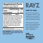 BIORAY RAYZ All Systems Glow, Raspberry Flavor - 2 fl oz - Convenient Source of Vitamins & Minerals for Teens 12-18 Years Old