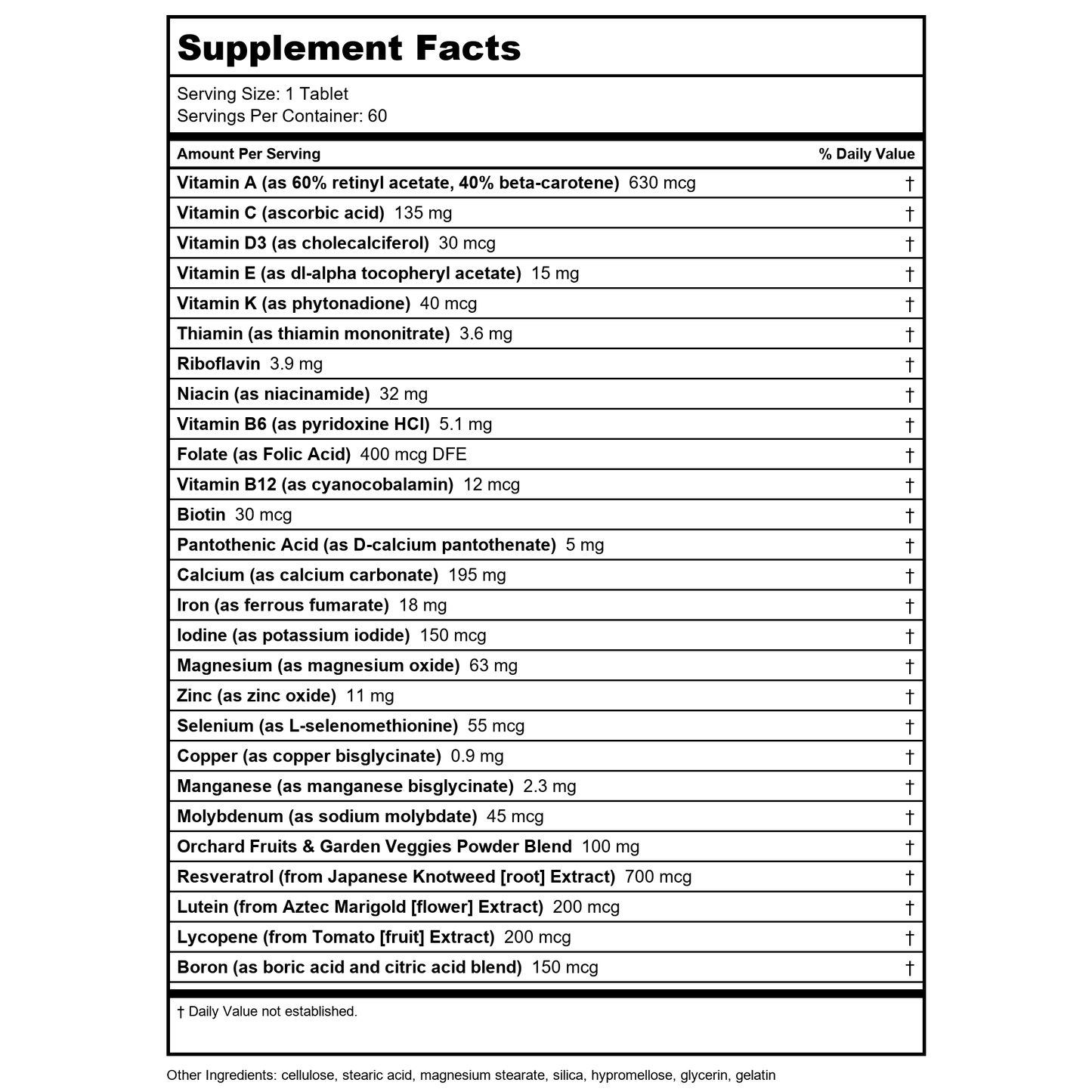 Nature's Way Alive! Daily Energy Multivitamin 22 Vitamins and Minerals 60 Tablets