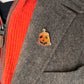 Pumpkin Jack O'Lantern Leaf Bag Enamel Pin