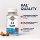 KAL Vitamin D3 Chewables 50 mcg, Vitamin D 2000 IU as Cholecalciferol, 200 Chewables