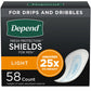 Depend Shields Incontinence Pads for Men