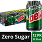 Mountain Dew Zero Sugar Soda Pop