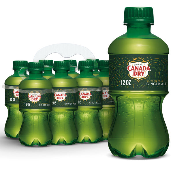 Canada Dry Ginger Ale Soda, 12 fl oz bottles, 8 pack