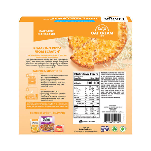 Daiya Dairy Free Gluten Free Cheese Pizza