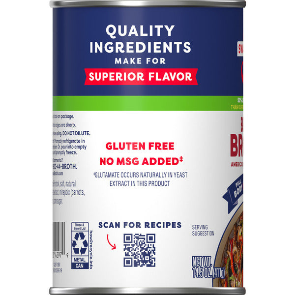Swanson's 50% Less Sodium Beef Broth