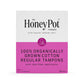 The Honey Pot Company Organic Cotton Regular, BPA-Free Applicator Tampons