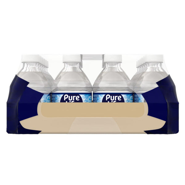 PURE LIFE Purified Water, 8 Fl Oz, Plastic Bottled Water (24 Pack)