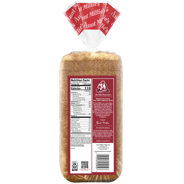 Aunt Millie's Artisan Style White Bread