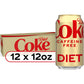 Diet Coke Caffeine-Free Fridge Pack Soda Cans