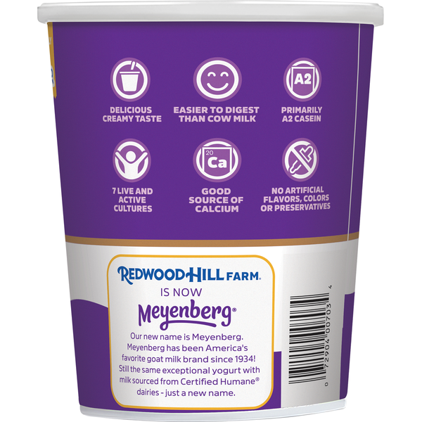 Meyenberg Goat Yogurt, Vanilla, Multiserve Tub