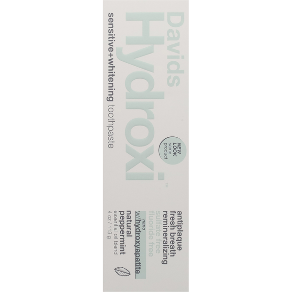 DAVID Sensitive + Whitening Natural Peppermint Toothpaste