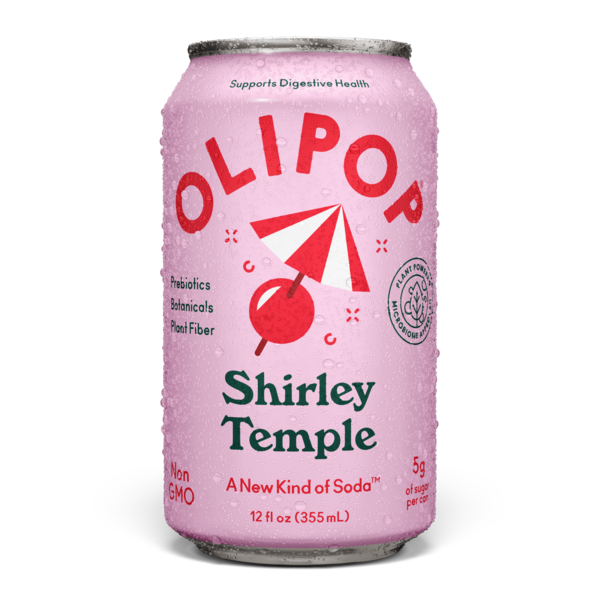 OLIPOP Shirley Temple, Prebiotic Soda
