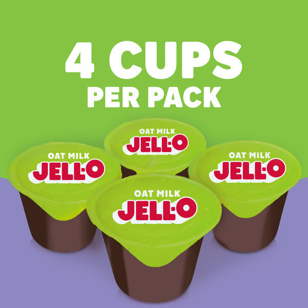 Jell-O Oat Milk Pudding Cups, Chocolate