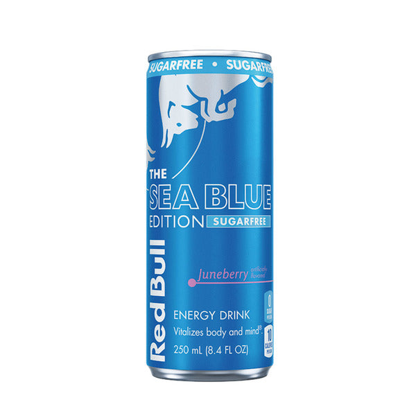 Red Bull Sea Blue Edition Sugarfree Energy Drink Can