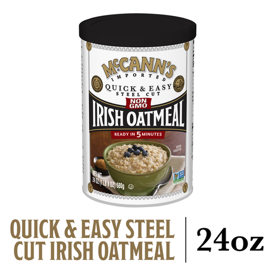 McCann's Original Quick & Easy Steel Cut Irish Oatmeal, Non-GMO Project Verified