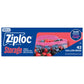 Ziploc® Gallon Storage Bags, Stay Open Design, Easy to Fill