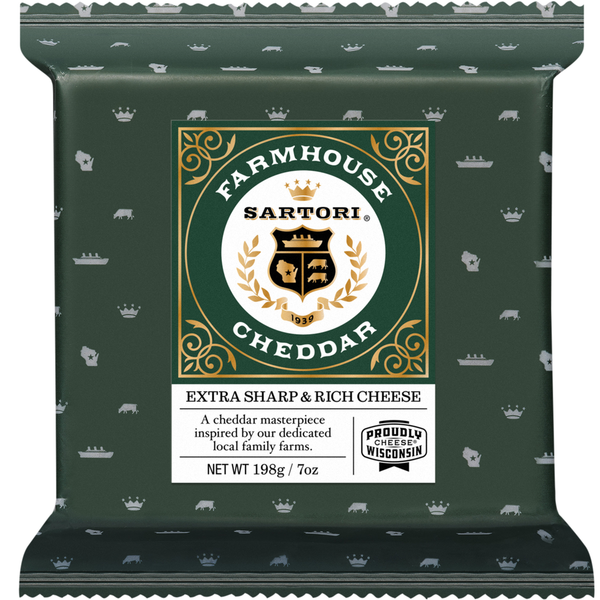Sartori Cheese, Extra Sharp & Rich, Farmhouse Cheddar