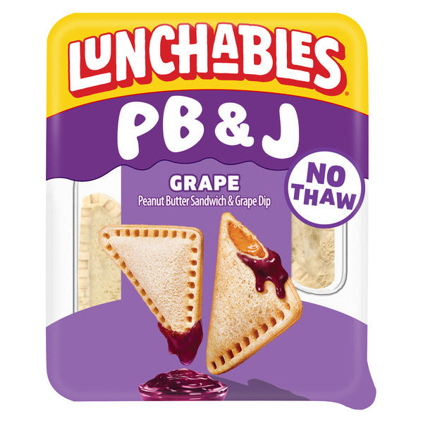 Lunchables PB&J Peanut Butter Sandwich & Grape Dip Snack Kit