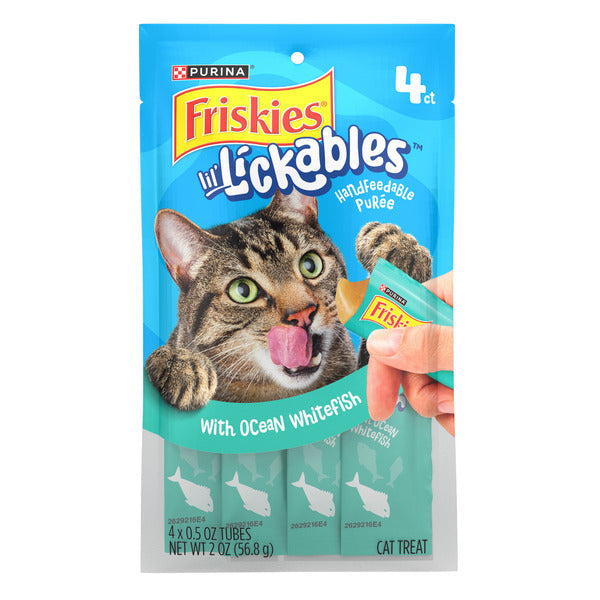 Purina Friskies Purina Friskies lil’ Lickables With Ocean Whitefish Lickable Cat Treats