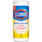 Clorox Disinfecting Wipes, Bleach Free Cleaning Wipes, Crisp Lemon