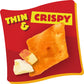 Cheez-It Snap'd Double Cheese Cracker Chips, Thin Crisps, 12 Packs