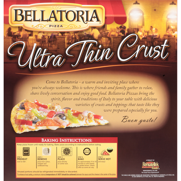 Bellatoria Ultra Thin Crust Ultimate Supreme Pizza