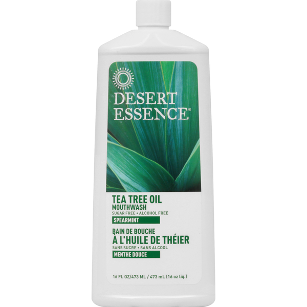 Desert Essence Mouthwash, Tea Tree Oil, Spearmint