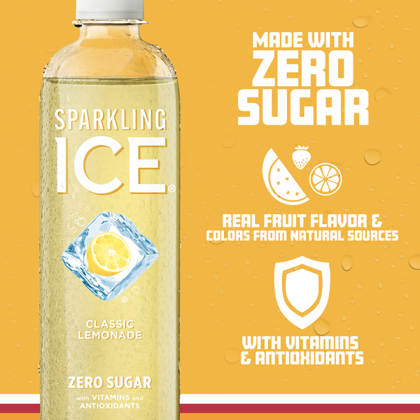 Sparkling Ice® Sparkling Water, Zero Sugar, Classic Lemonade
