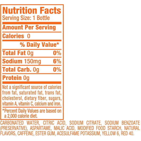 Sunkist Zero Sugar Orange Soda