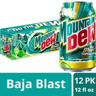 Mountain Dew Baja Blast Soda Pop️