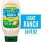 Hidden Valley Light Ranch Condiment and Dressing, Easy Squeeze Bottle