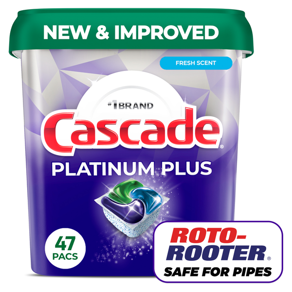 Cascade Platinum Plus Fresh Scent Dishwasher Pods