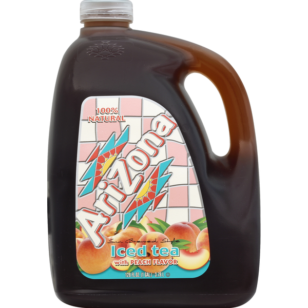 AriZona Iced Tea, with Peach Flavor, Sun Brewed Style