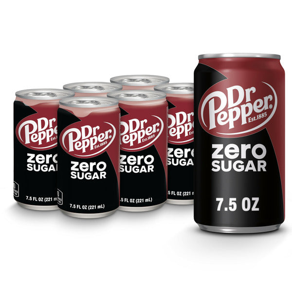 Dr Pepper Zero Sugar Mini Soda