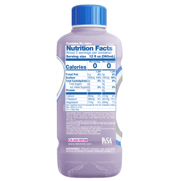 Electrolit Berry Blast, Zero Sugar, Electrolyte Beverage, Premium Hydration