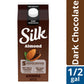Silk Almond Milk, Dark Chocolate, Dairy Free, Gluten Free, Seriously Creamy Vegan Plant Based Milk with 5 Essential Nutrients, 64 fl oz Half Gallon
