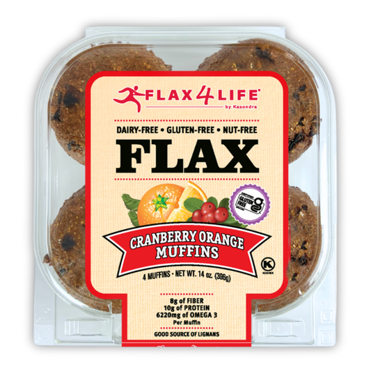 Flax4Life Cranberry Orange Muffins