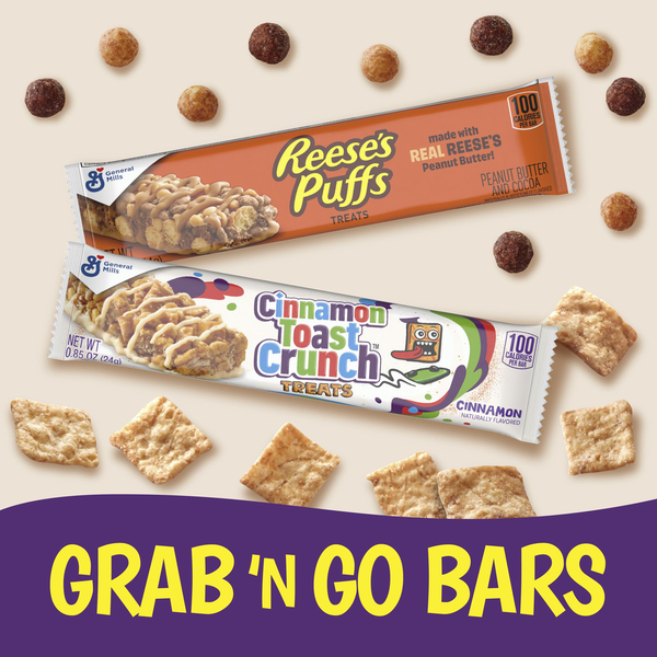 General Mills Cinnamon Toast Crunch and REESE'S Puffs Treat Bars