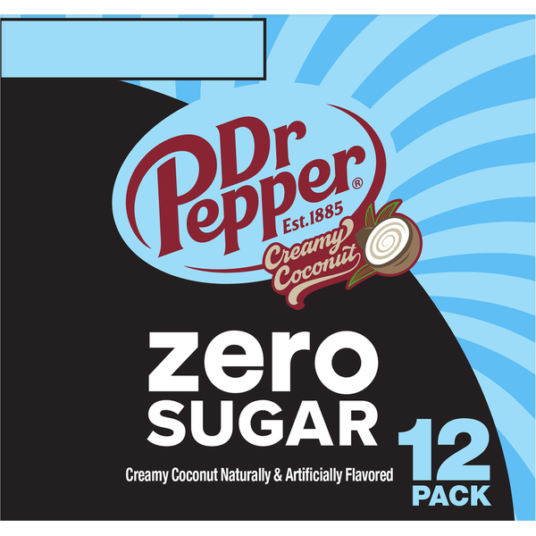 Dr Pepper Zero Sugar Creamy Coconut Soda