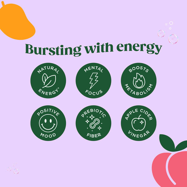 Bloom Sparkling Energy Bloom Sparkling Energy, Carbonated, Peach Mango